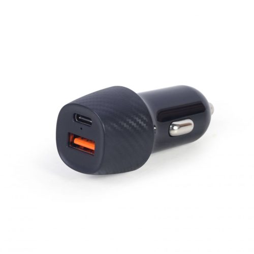 Gembird TA-U2QC3-CAR-02 2port USB Car Fast Charger QC3.0 Black