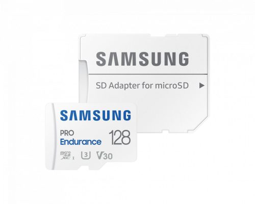 Samsung 128GB microSDXC Class10  U3 V30 PRO Endurance + adapterrel