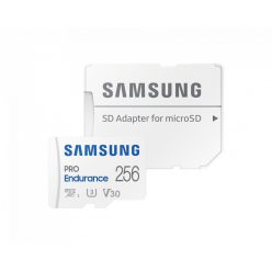   Samsung 256GB microSDXC Class10  U3 V30 PRO Endurance + adapterrel