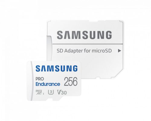 Samsung 256GB microSDXC Class10  U3 V30 PRO Endurance + adapterrel