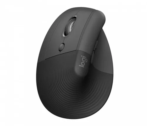 Logitech Lift for Business Vertical Ergonomic Bluetooth Mouse Graphite Grey
