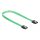 DeLock SATA 6 Gb/s Cable UV Glow Effect 70 cm Green