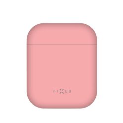   FIXED Ultravékony szilikon tok Silky Apple Airpods 1 és 2.-höz, pink