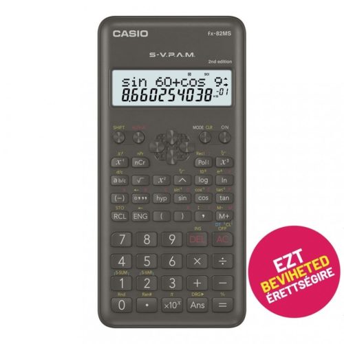 Casio FX 82MS 2E Tudományos számológép Black