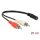 DeLock Audio Cable 2x RCA male to 1 x 3.5mm 3pin Stereo Jack 20cm