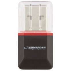 Esperanza EA134 MicroSD Card Reader Black