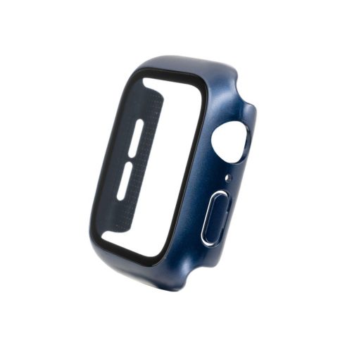 FIXED Pure+ protective ház és kijelzővédő Apple Watch 7 41mm-es okosórához, kék