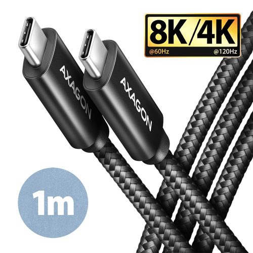 AXAGON BUCM432-CM10AB Speed USB-C <> USB-C 4 Gen 3x2 Cable 1m Black