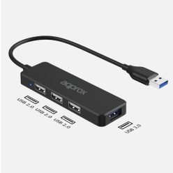   Approx HACCP47 USB Hub Adapter 3 USB 2.0 ports + 1 USB 3.0 port