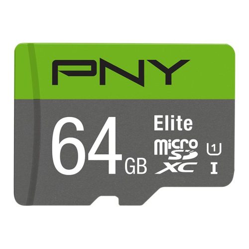 PNY 64GB microSDXC Elite Class 10 UHS-I + adapterrel