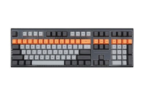 Varmilo VBS109 Bot: Lie USB Cherry MX Red Mechanical Gaming Keyboard Grey/Orange HU