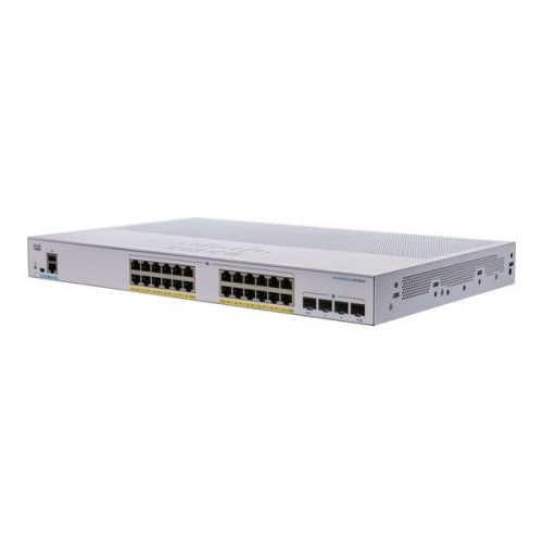 Cisco CBS350-24P-4G 24x GbE PoE+ LAN 4x SFP port L3 menedzselhet? PoE+ switch