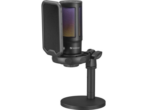 Sandberg Streamer USB Microphone RGB Black