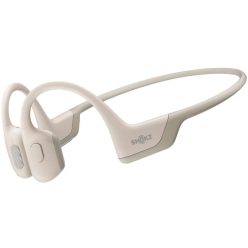   Shokz Openrun Pro Premium Bone Conduction Open-Ear Endurance Bluetooth Headset Beige