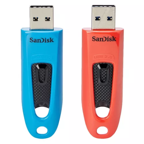 Sandisk 64GB Ultra USB3.0 Blue/Red (2-pack)