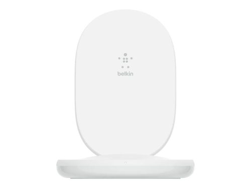 Belkin BoostCharge 15W Wireless Charging Stand + QC 3.0 24W Wall Charger White