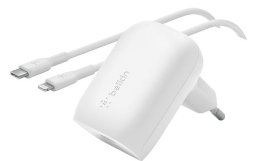 Belkin BoostCharge USB-C/Lightning PD 30W Wall Charger White