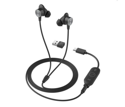 Logitech Zone Wired Earbuds Graphite