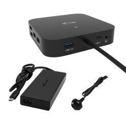   I-TEC USB-C HDMI Dual DP Docking Station with Power Delivery 100W + i-tec Universal Charger 100W