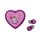 KONIX Unik Be Love Wireless Bluetooth headset Pink/Purple