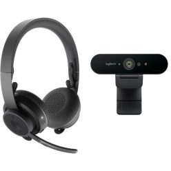   Logitech Zone Wireless Headset (Teams version) + Brio Webcam Black