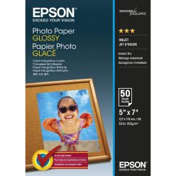   Epson Photo Paper Glossy 200g 13x18cm 50db Fényes Fotópapír