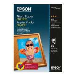 Epson Photo Paper Glossy 200g A3 20db Fényes Fotópapír