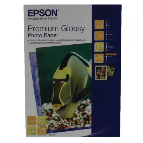 Epson Premium Glossy 255g A4 20db Fényes Fotópapír