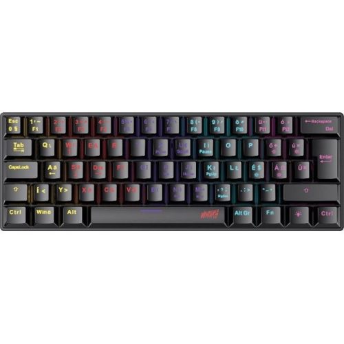 Ventaris Lissgard RGB Red Switch Mechanical Gamer Keyboard Black HU