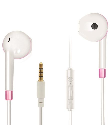 2GO Comfort In-Ear Stereo Headset White/Pink