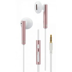 2GO Delux In-Ear Stereo Headset White/Rose Gold