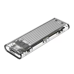   Orico TCM2-C3-SV-BP USB3.1 Type-C M.2 NVMe Enclosure Transparent