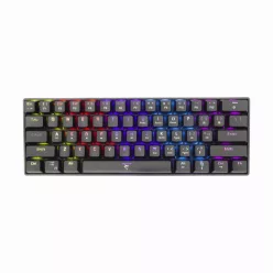   White Shark GK-2022B Shinobi Red Switches Mechanical 60% Gaming Keyboard Black US