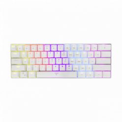   White Shark GK-2022W Shinobi Red Switches Mechanical 60% Gaming Keyboard White US