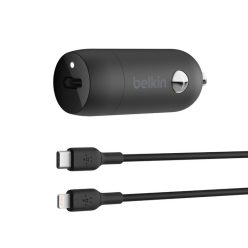   Belkin BoostCharge 30W USB-C Car Charger + USB-C to Lightning cable