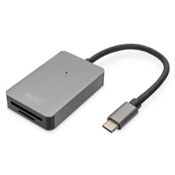   Digitus DA-70333 USB-C 2 Port High Speed Card Reader Space Gray