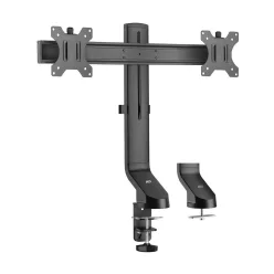   ACT AC8322 Dual Monitor Arm Office Quick Height Adjustment 10"-27" Black