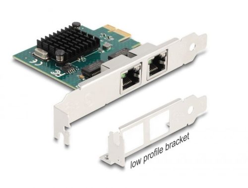 DeLock PCI Express x1 Card to 2x RJ45 Gigabit LAN BCM