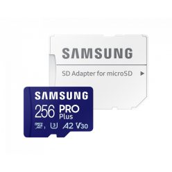   Samsung 256GB microSDXC Pro Plus Class10 U3 A2 V30 + adapterrel