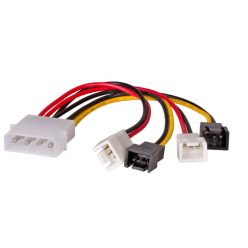   Akyga AK-CA-34 Molex (m) / 2x 3 pin 12V (m) / 2x 3 pin 5V (m) 4x 15cm