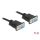 DeLock Serial Cable RS-232 D-Sub 9 female to female null modem with narrow plug housing CTS / RTS auto control 5m Black