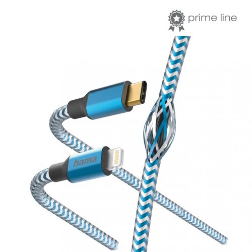 Hama REFLECTIVE Lightning/Type-C 1,5m Blue