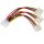 Akyga AK-CA-40 Molex/3xMolex adapter cable 0,15m