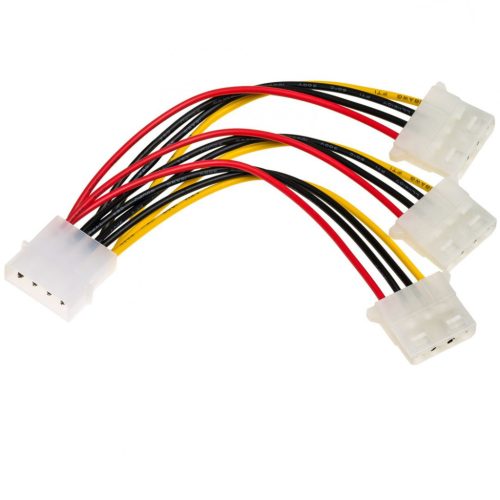 Akyga AK-CA-40 Molex/3xMolex adapter cable 0,15m