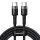 Baseus CATKLF-ALG1 Cafule Type-C/Type-C 100W Cable 2m Black/Grey