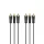 Hama FIC AV 3RCA-3RCA öszzekötőkábel 1,5m Black