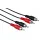 Hama FIC ECO 2RCA-2RCA összekötőkábel 1,5m Black/Red