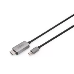   Digitus 8K Mini DisplayPort Adapter Cable Mini DP - HDMI Type A 1m Black