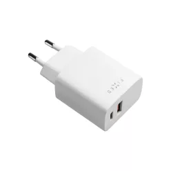 FIXED USB-C/USB Travel Charger 20W, white