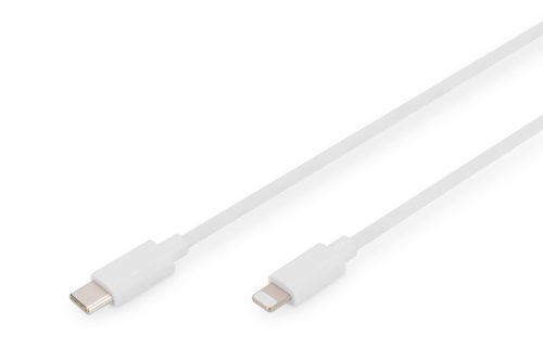 Digitus Data / Charger Cable USB-C - Lightning MFI 1m White